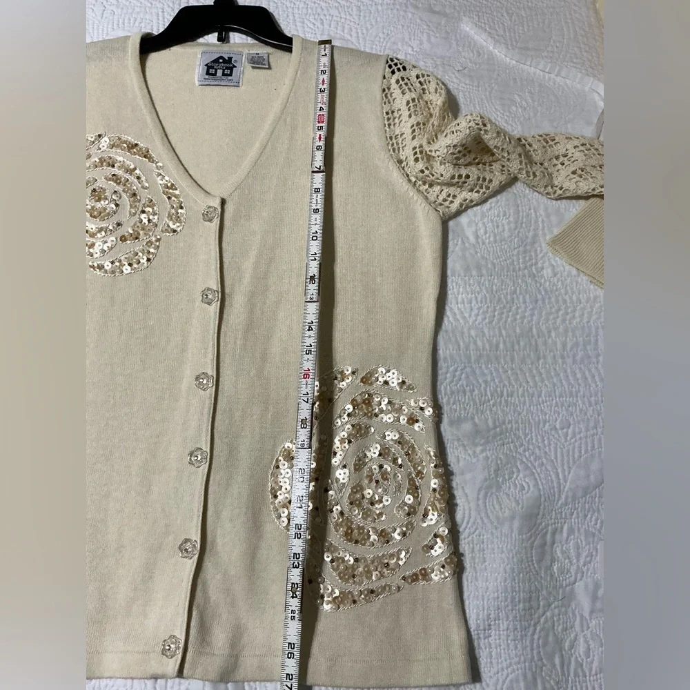 EUC Storybook Knits Gardenia Garden Cardigan Medium